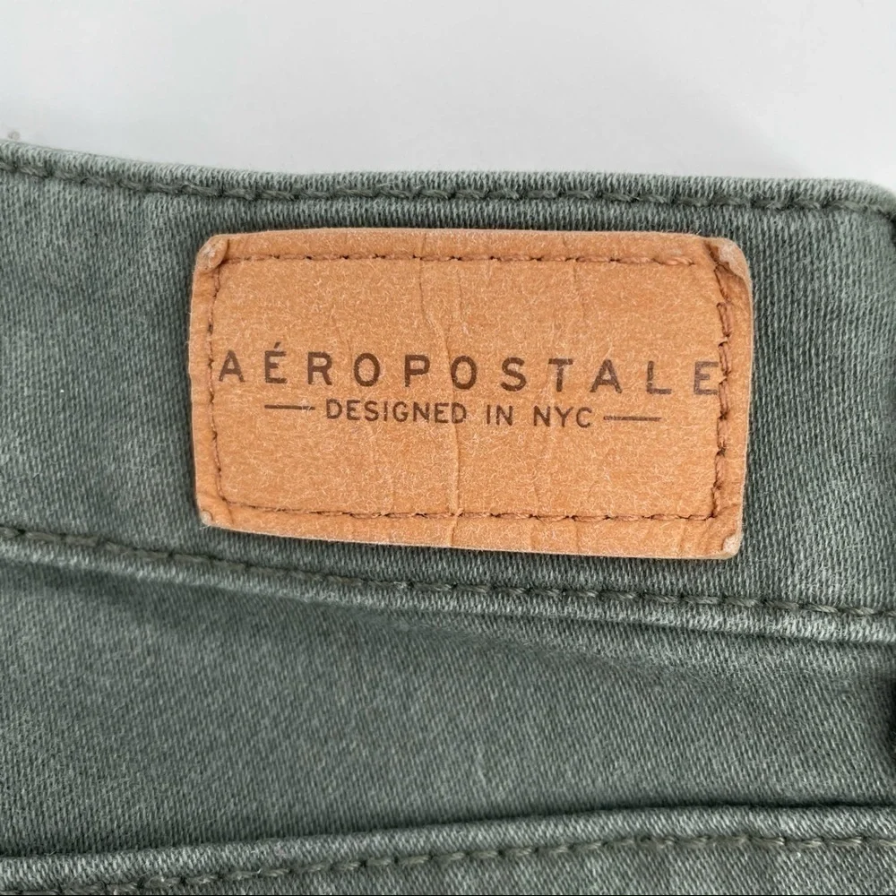 Aeropostale Army Green High Waisted Jegging